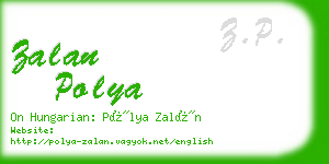 zalan polya business card